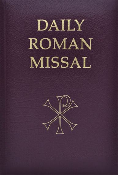 THE DAILY ROMAN MISSAL - BURGUNDY BONDED